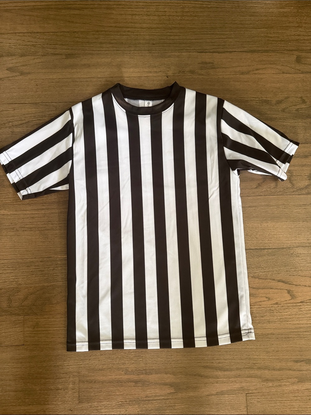 Kids Black & White Striped Short-Sleeve Tee